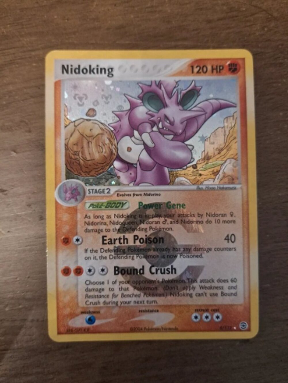 Nidoking Pokémon Card 2004